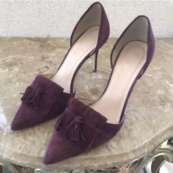 J. Crew Shoes - J.CREW Elsie Suede d’Orsay Pumps Fringe Heels 7